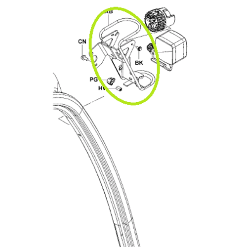 Light Bracket LH -suits # 711659,# 711999,# 712343, # 711918