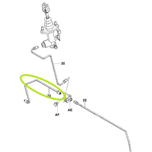 Brake Pipe LH (Wheel Cylinder)