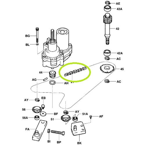 Steer Chain Assembly - 6FBRE