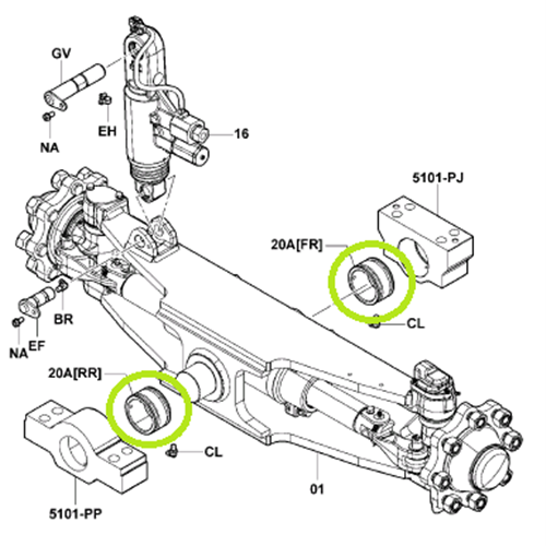 Steer Axle Pivot Bush