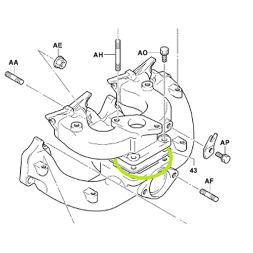 Manifold Gasket (4Y) - Centre