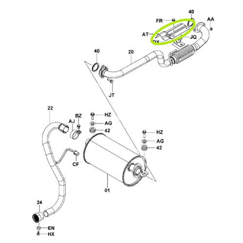 Exhaust Pipe Cover (4Y,1DZ,2Z)
