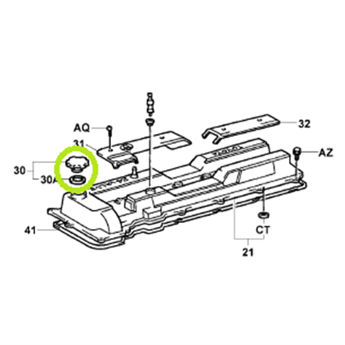 Oil Filler Cap - 1FZ