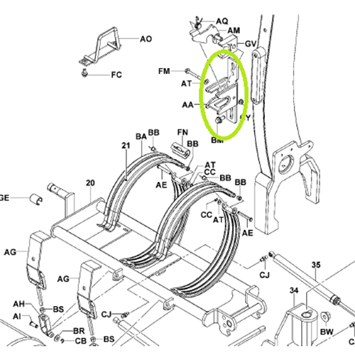 Stopper - LPG Cylinder - Toyota