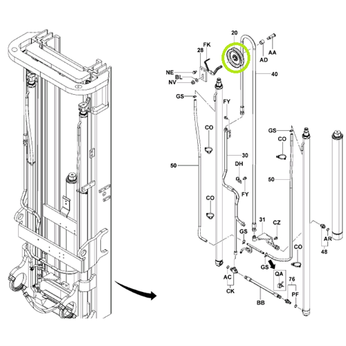 Hose Pulley - Lift