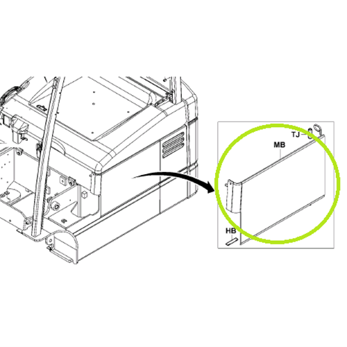 Hood Sub Assembly RH - 7FBE