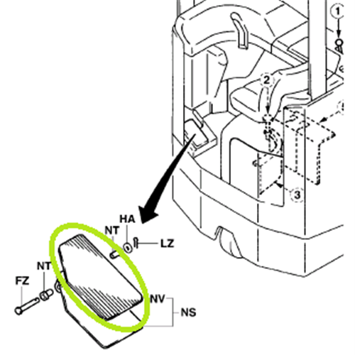 Foot  Pedal Pad - 6FBRE