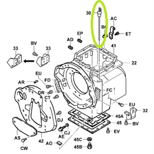 Transmission Oil Gauge Assembly