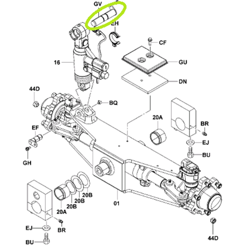 Stabiliser Pin (SAS) - Upper