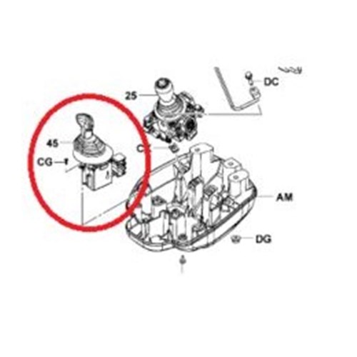 Joystick Lever Assembly - (CHECK WITH VELOX FOR SERIAL NUMBER)