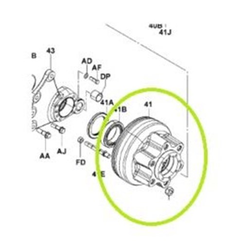 Brake Hub & Drum Assembly