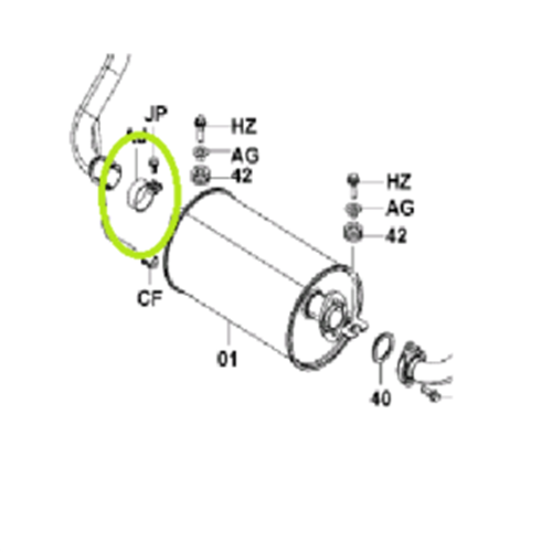 Muffler Clamp - suits # 71081