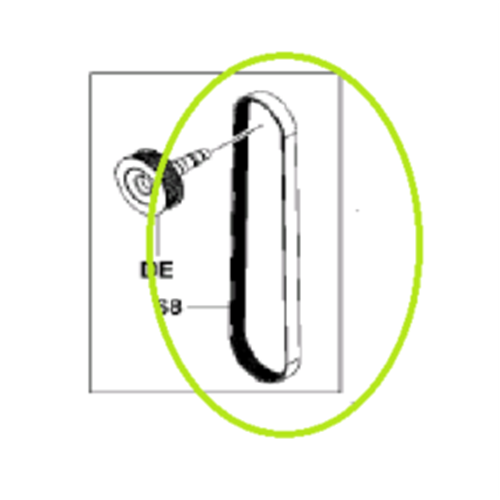 Fan Drive Belt - 1FS (CHECK WITH VELOX FOR SERIAL NUMBER)