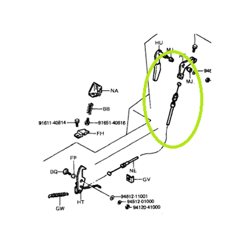 Bonnet Cable - 5 Series