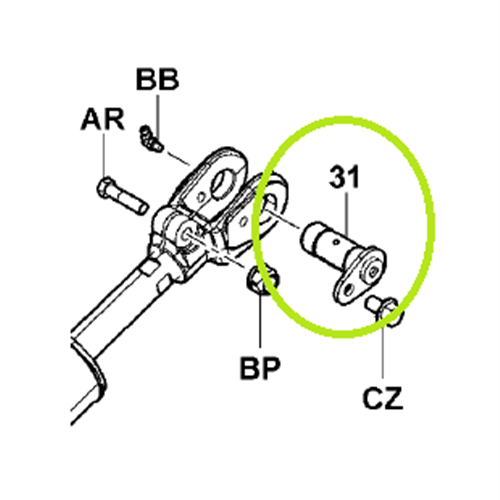 Tilt Cylinder Pin - Front