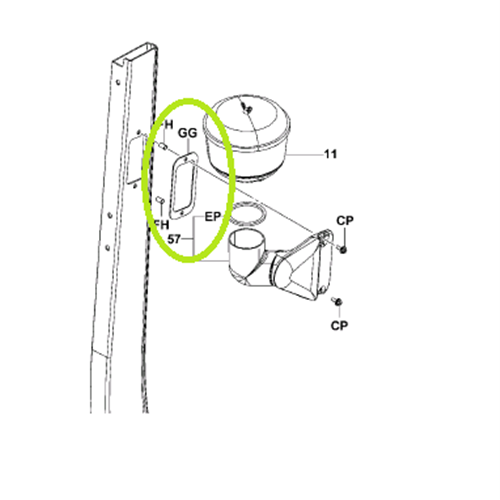 Pre-Cleaner Air Inlet Gasket - suits # 713034