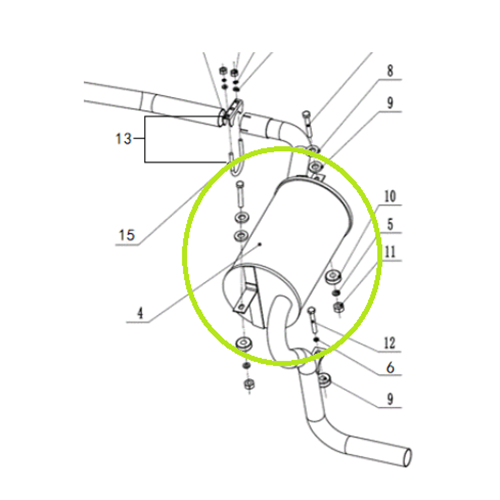 Muffler UT/UX (K21/4TNE92)