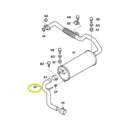 Tail Pipe Assembly (4Y)