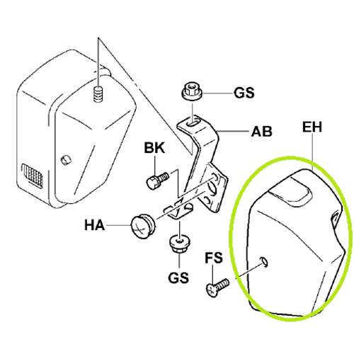 Worklight Cover RH - suits # 7954,7206,712183