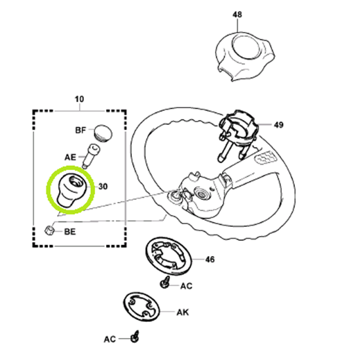 Steer Wheel Knob - Toyota Style | Genuine
