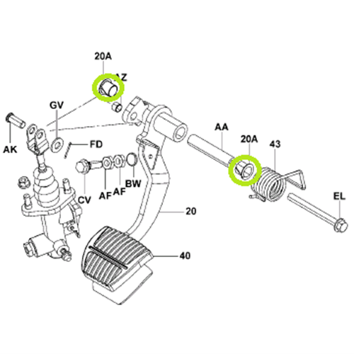 Brake Pedal Bush
