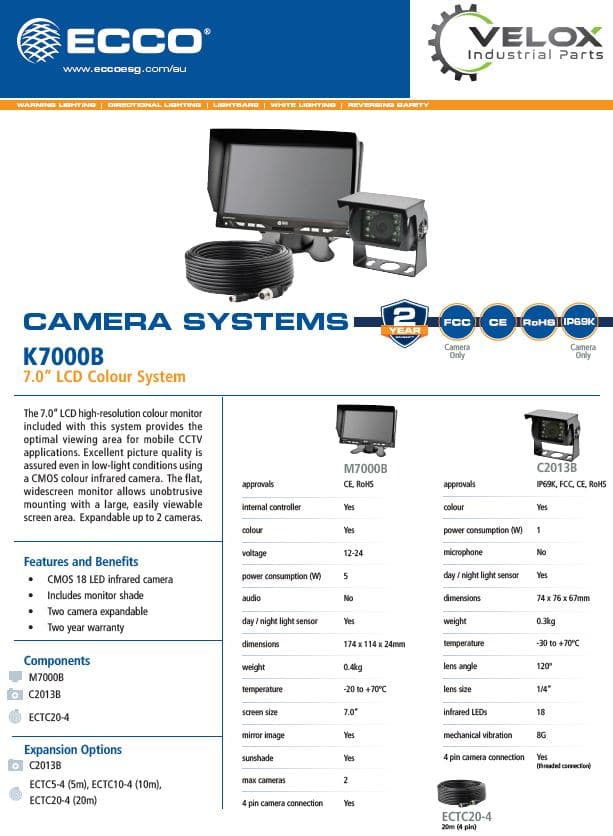 Ecco Camera Systems - K7000B